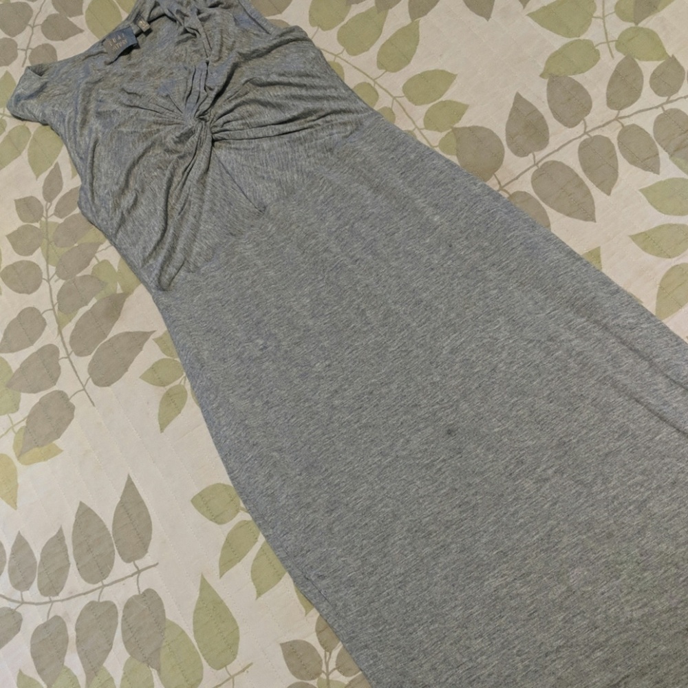 Grey maxi mid length